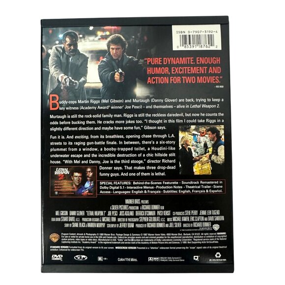 Lethal Weapon Complete Series DVD Set 1998 Mel Gibson Danny Glover Warner Bros - Picture 8 of 15